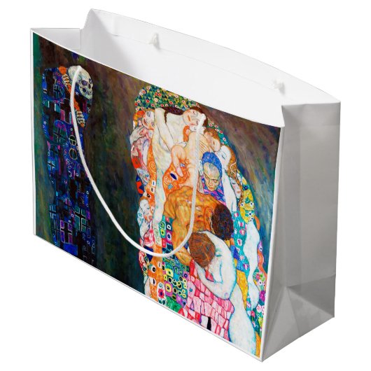 Dood en leven, Gustav Klimt Groot Cadeauzakje (Achterkant Gekanteld)