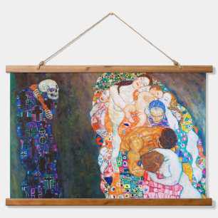 Dood en leven, Gustav Klimt Hangend Wandkleed