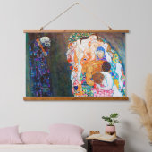 Dood en leven, Gustav Klimt Hangend Wandkleed (Slaapkamer)