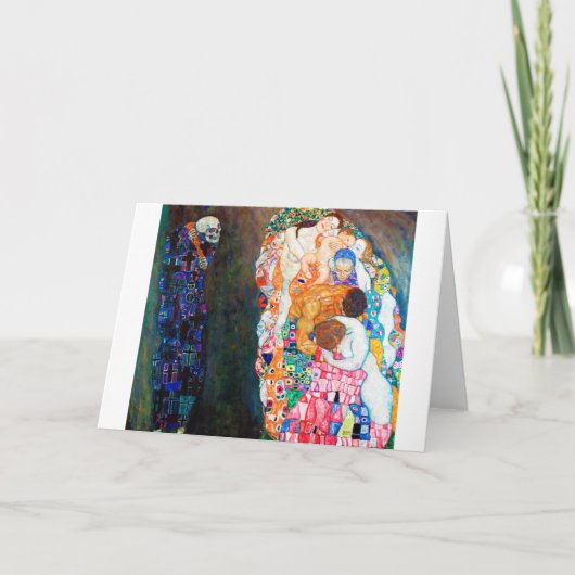 Dood en leven, Gustav Klimt Kaart (Voorkant)