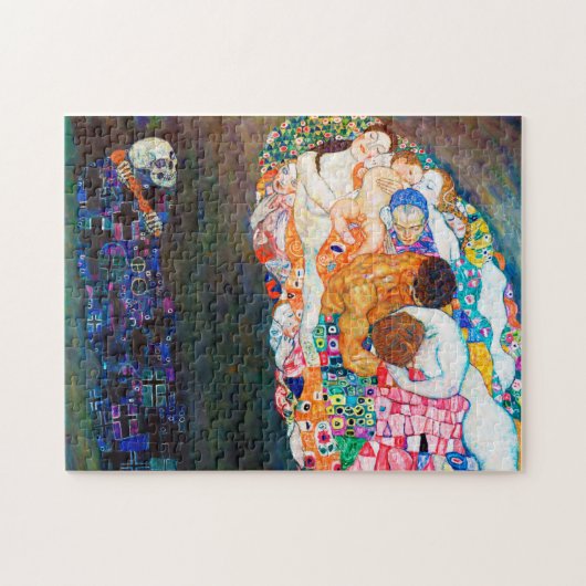 Dood en leven, Gustav Klimt Legpuzzel (Horizontaal)