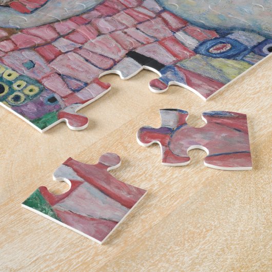 Dood en leven Gustav Klimt Legpuzzel (Zijkant)