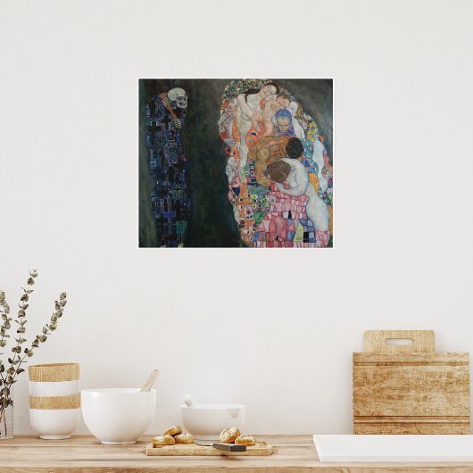 Dood en leven Gustav Klimt Poster (Keuken)