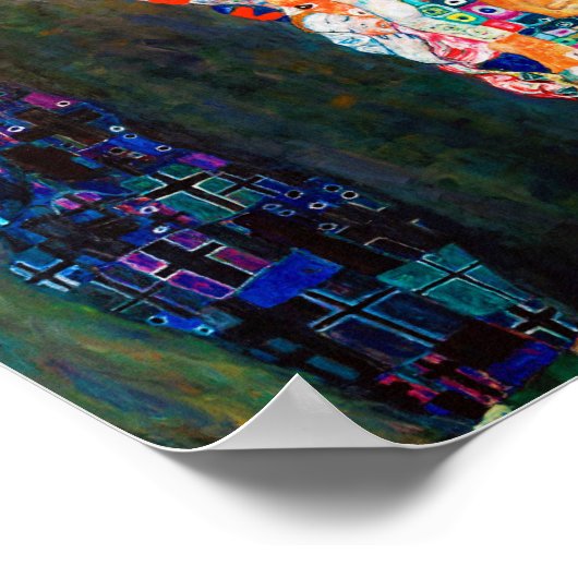 Dood en leven, Gustav Klimt Poster (Hoek)