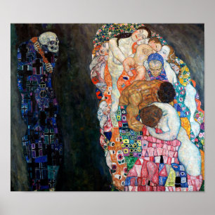 Dood en Leven Gustav Klimt Poster