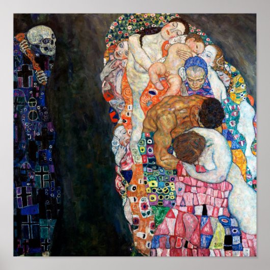 Dood en Leven | Gustav Klimt | Poster (Voorkant)