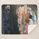 Dood en Leven | Gustav Klimt | Sherpa Deken<br><div class="desc">Death and Life is een schilderij van Gustav Klimt uit 19010-1915.</div>