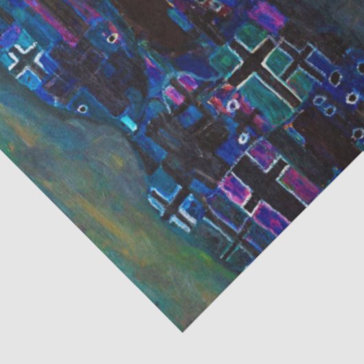 Dood en leven, Gustav Klimt Tissuepapier (Detail)