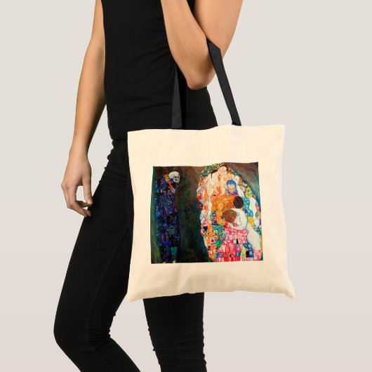 Dood en leven, Gustav Klimt Tote Bag (Voorkant (product))