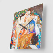 Dood en leven, Gustav Klimt Vierkante Klok (Hoek)