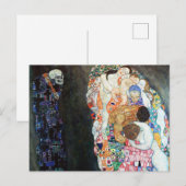 Dood en Leven schilderij door Gustav Klimt (1908) Briefkaart (Voorkant / Achterkant)