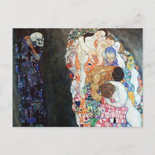 Dood en Leven schilderij door Gustav Klimt (1908) Briefkaart (Voorkant)