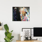 Dood en Leven schilderij door Gustav Klimt (1908) Poster (Thuiskantoor)