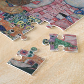 Dood en Leven van Gustav Klimt Oude Art Nouveau Legpuzzel (Zijkant)