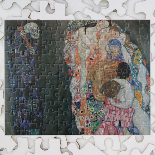 Dood en Leven van Gustav Klimt Oude Art Nouveau Legpuzzel