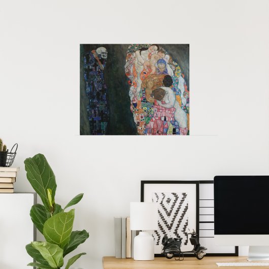 Dood en leven van Gustav Klimt - Poster (Thuiskantoor)