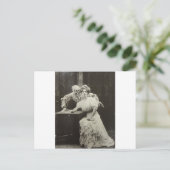 Dood en meisje briefkaart (Staand voorkant)