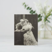 Dood en meisje briefkaart (Staand voorkant)