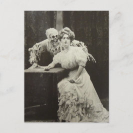 Dood en meisje briefkaart