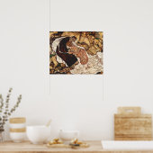 Dood en meisje van Egon Schiele Poster (Keuken)