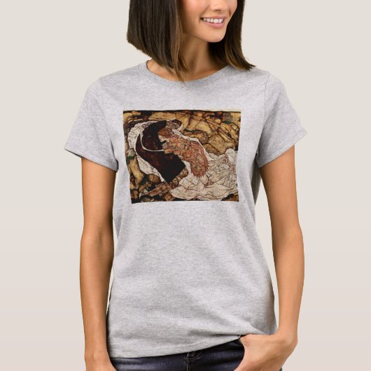 Dood en meisje van Egon Schiele T-shirt (Voorkant)