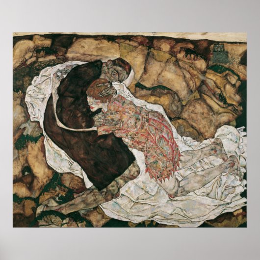 Dood en meisjesmoord (Schiele 1915) Poster (Voorkant)