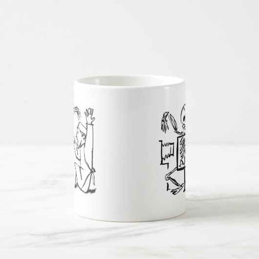 Dood en röntgendokter circa 1951 koffiemok (Center)