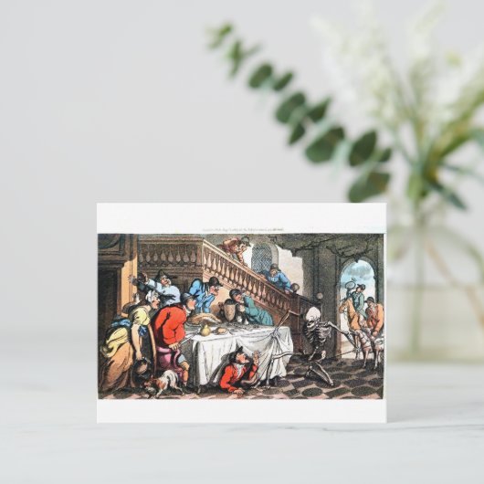 Dood en vossenjacht briefkaart (Staand voorkant)