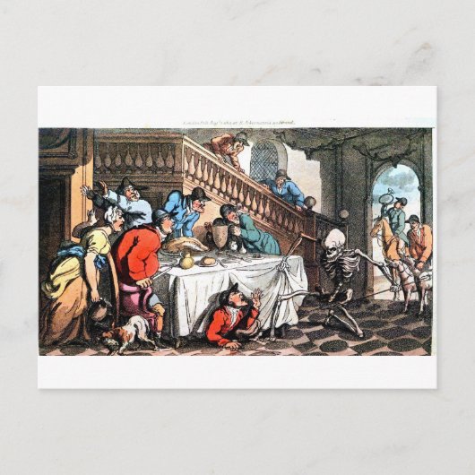 Dood en vossenjacht briefkaart (Voorkant)