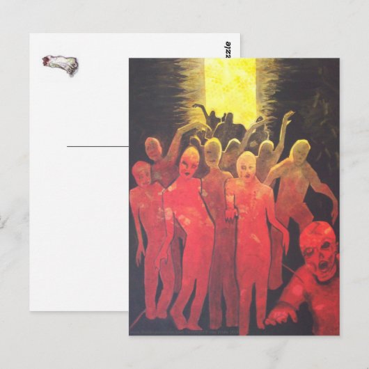 Dood End Zombie Hoard dark horror Art Briefkaart (Voorkant / Achterkant)