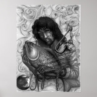 Dood Eye Poster, Vannak op een haak Poster