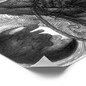 Dood Eye Poster, Vannak op een haak Poster (Hoek)