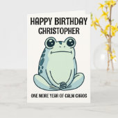 Dood Frog-gemoed, Chill Vibes Kaart (Gele Bloem)