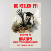 Dood-gecateerd Je hebt het voor elkaar Zombie Afst Poster (Voorkant)
