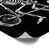 Dood Gewicht Halloween Skelet Gewichtheffen H Poster (Hoek)