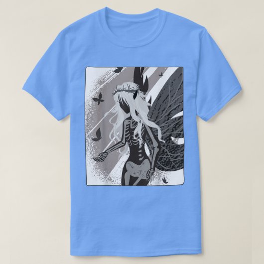 Dood Gothic Skeleton Fairy Aesthetic Fairywave Fae T-shirt (Design voorkant)