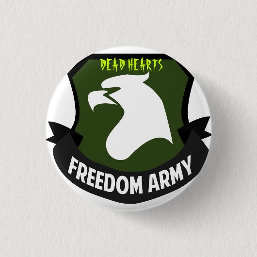 Dood hart Novel-knoppen Ronde Button 3,2 Cm (Voorkant)