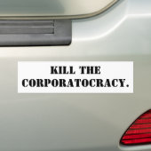 DOOD HET BEDRIJFSLEVEN. BUMPERSTICKER (Op auto)