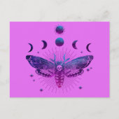 Dood hoofd mot occult briefkaart (Voorkant)