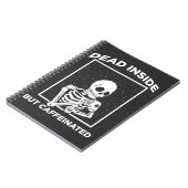 Dood in cafeïne Skeleton Coffee Notitieboek (Linkerzijde)