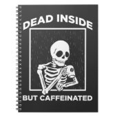Dood in cafeïne Skeleton Coffee Notitieboek (Voorkant)