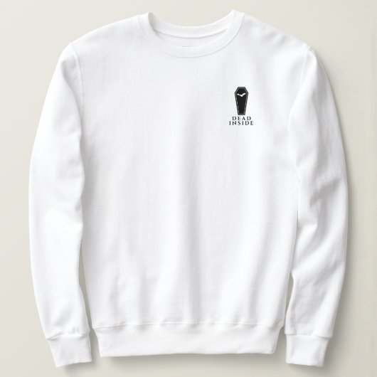 Dood in Coffin Halloween Sweatshirt (Design voorkant)