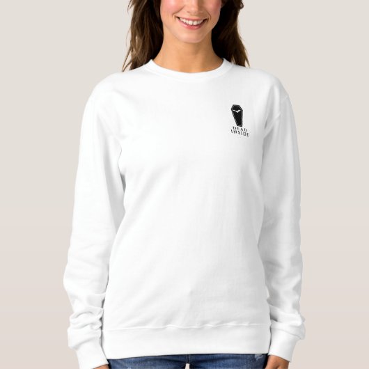 Dood in Coffin Halloween Sweatshirt (Voorkant)