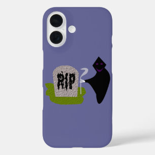 Dood in de begraafplaats Halloween iPhone 16 Hoesje