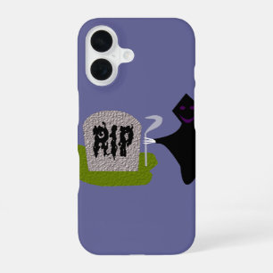 Dood in de begraafplaats Halloween iPhone 16 Hoesje