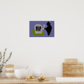 Dood in de begraafplaats Halloween poster (Keuken)