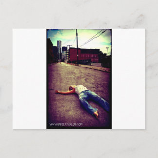 Dood in de stad door April A Taylor Briefkaart