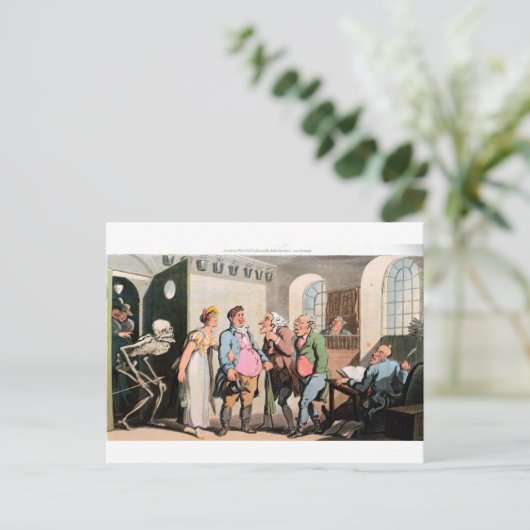 Dood in het briefkaart van het Hof (Staand voorkant)