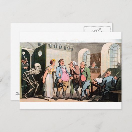 Dood in het briefkaart van het Hof (Voorkant / Achterkant)