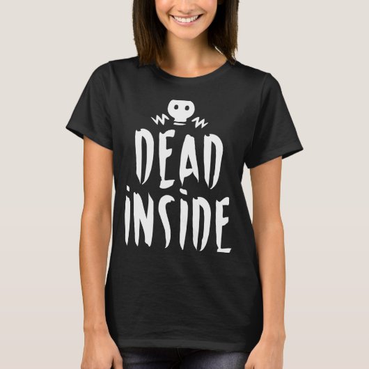 Dood in Ironic Skeleton Ghost Dark Sunshine T-shirt (Voorkant)